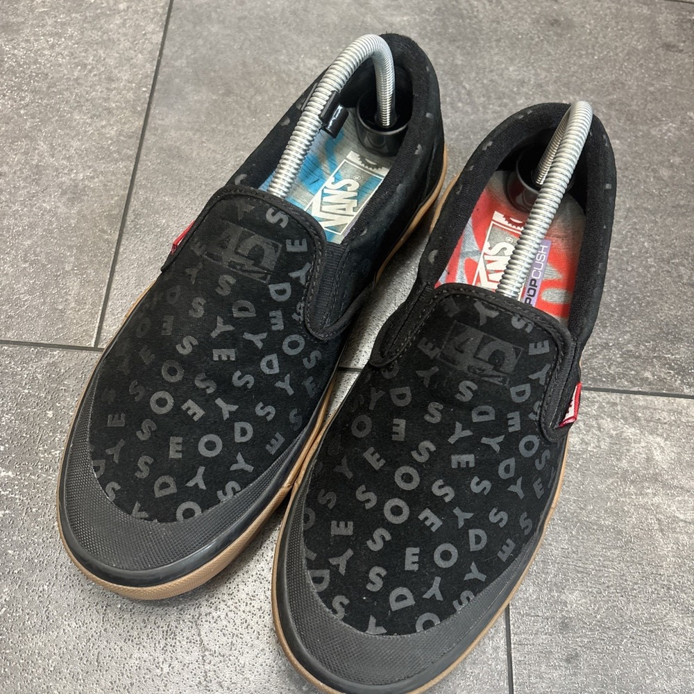 VANS BMX Slip-On Black/Gum Odyssey 40 Year Anniversary Shoes Men's Size 9 Suede - Picture 2 of 8